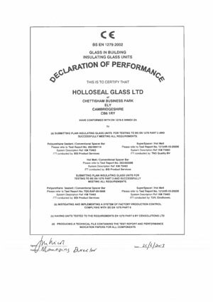 Declaration of Performance - IG Units